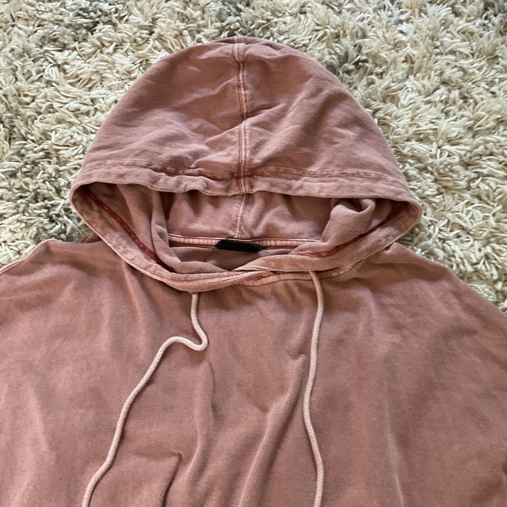 Out From Under Urban Outfitters Rose Mineral Wash Oversized Hoodie Sweatshirt - Picture 3 of 14